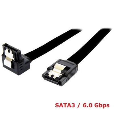 SATA 3 Kabel, met 90° connector+SATA 3 Kable rechte connector met, 6Gbps 45cm, 2pcs