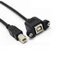 USB B Male to Female adapter cable,1M