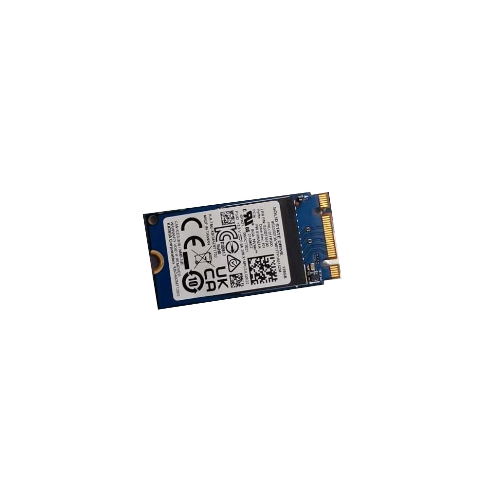Kioxia/Toshiba  128GB M.2 NVME PCI-E SSD with Length Extension Board to 2280, Pulled