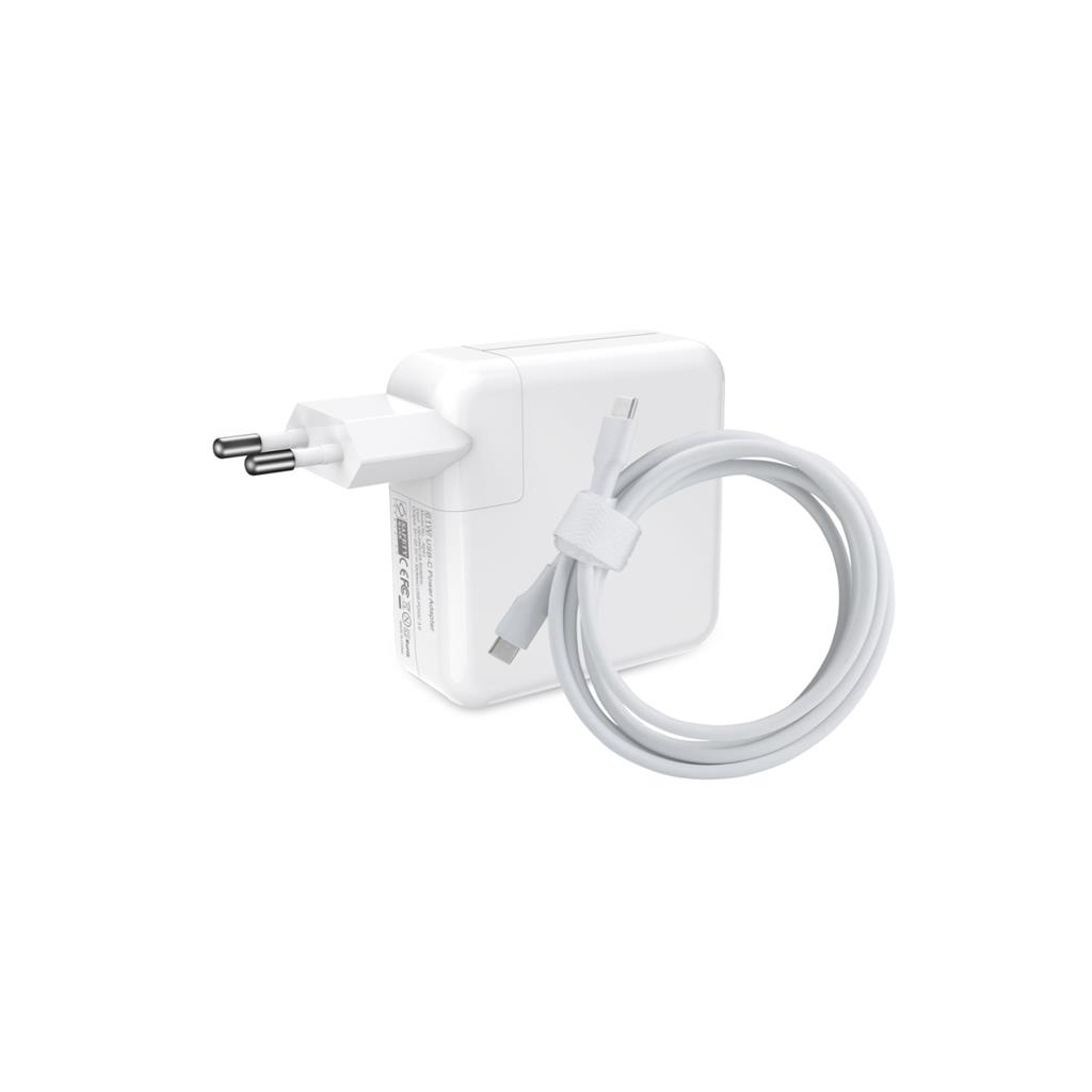 "Compatible 67W USB-C Adapter for MacBook Air 13"" A2681 white Automatic"