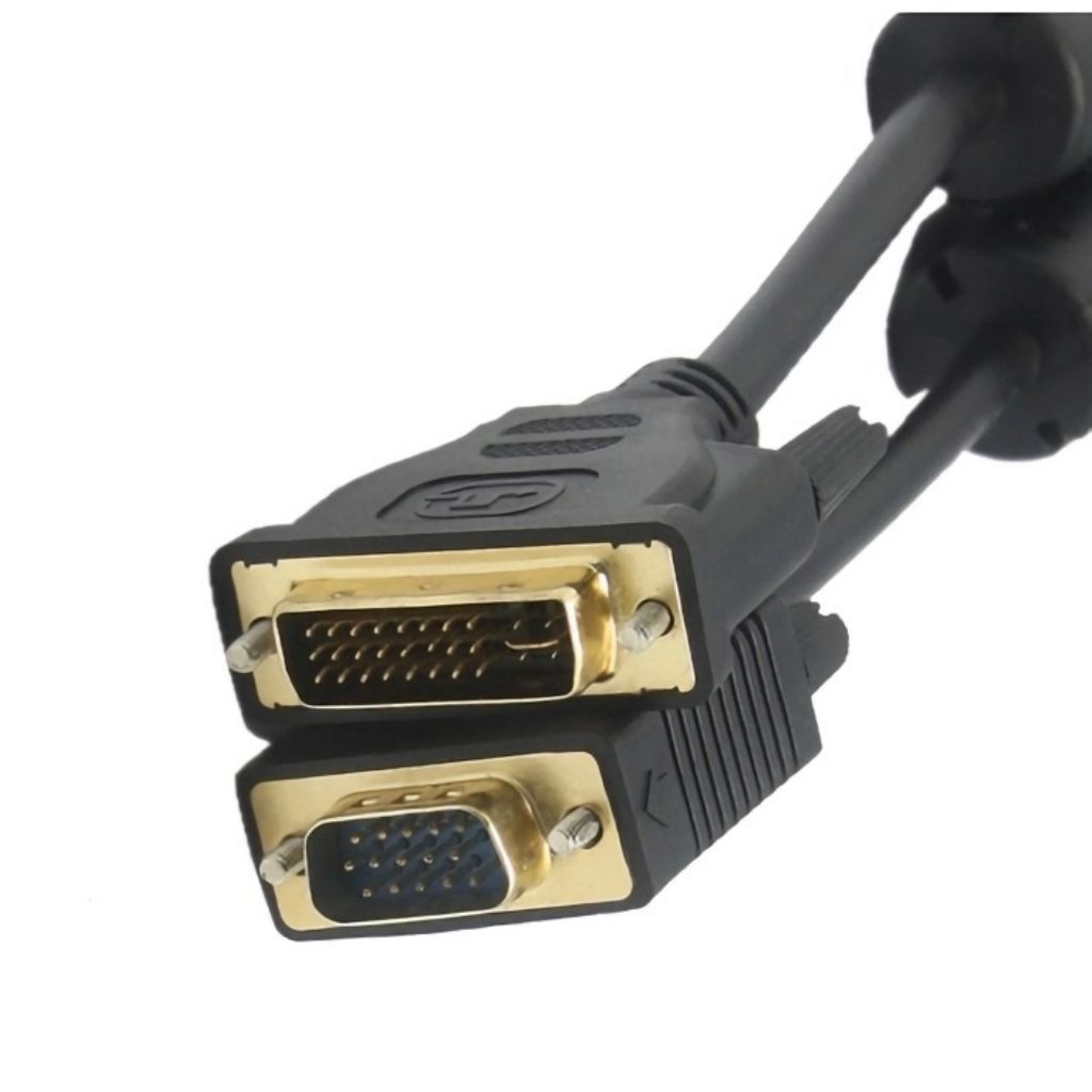 DVI-I (24+5) Dual Link Male to VGA Male Cable M/M, 3m