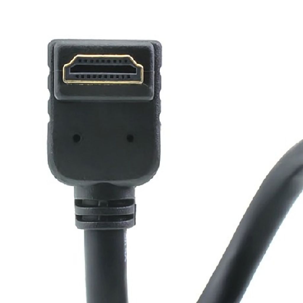 HDMI Cable v2.0a 90°angled ,Into,Gilded,M/M,1.8m