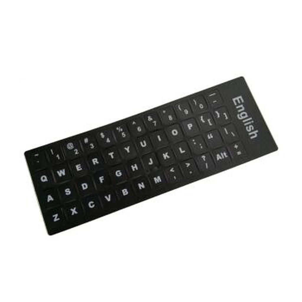 Notebook Keyboard Stickers US Black-White