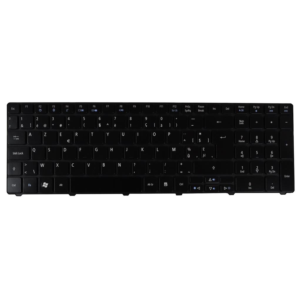 Notebook keyboard for ACER ASPIRE 5810T 5410T 5536 7535 black Azerty
