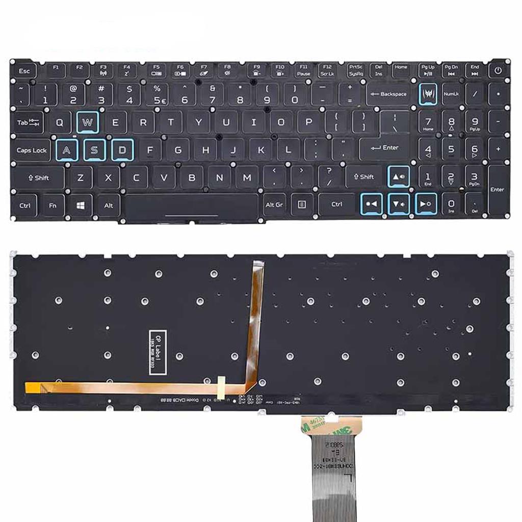 Notebook keyboard for Acer Nitro AN515-54 AN517-51 with white backlit