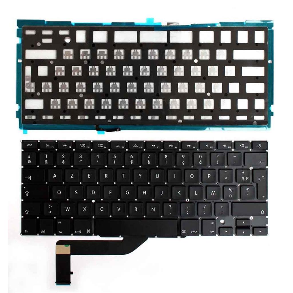 "Notebook keyboard for Apple Macbook Pro A1398  15"" with backlit AZERTY"