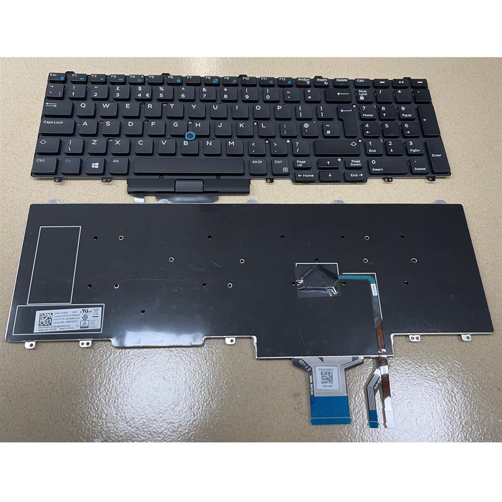 Notebook keyboard for Dell Latitude E5550 E5570 Precision 3510  with pointstick big 'Enter'