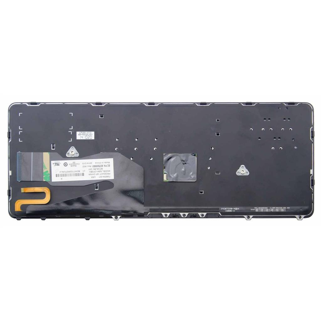 Notebook keyboard for HP EliteBook 840 G1 840 G2 850 G1 850 G2 with pointstick frame backlit