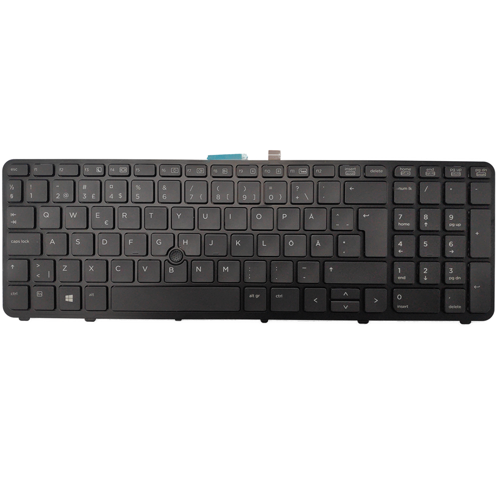 Notebook keyboard for HP Zbook 15 17 G1 G2 with pointstick Swedish