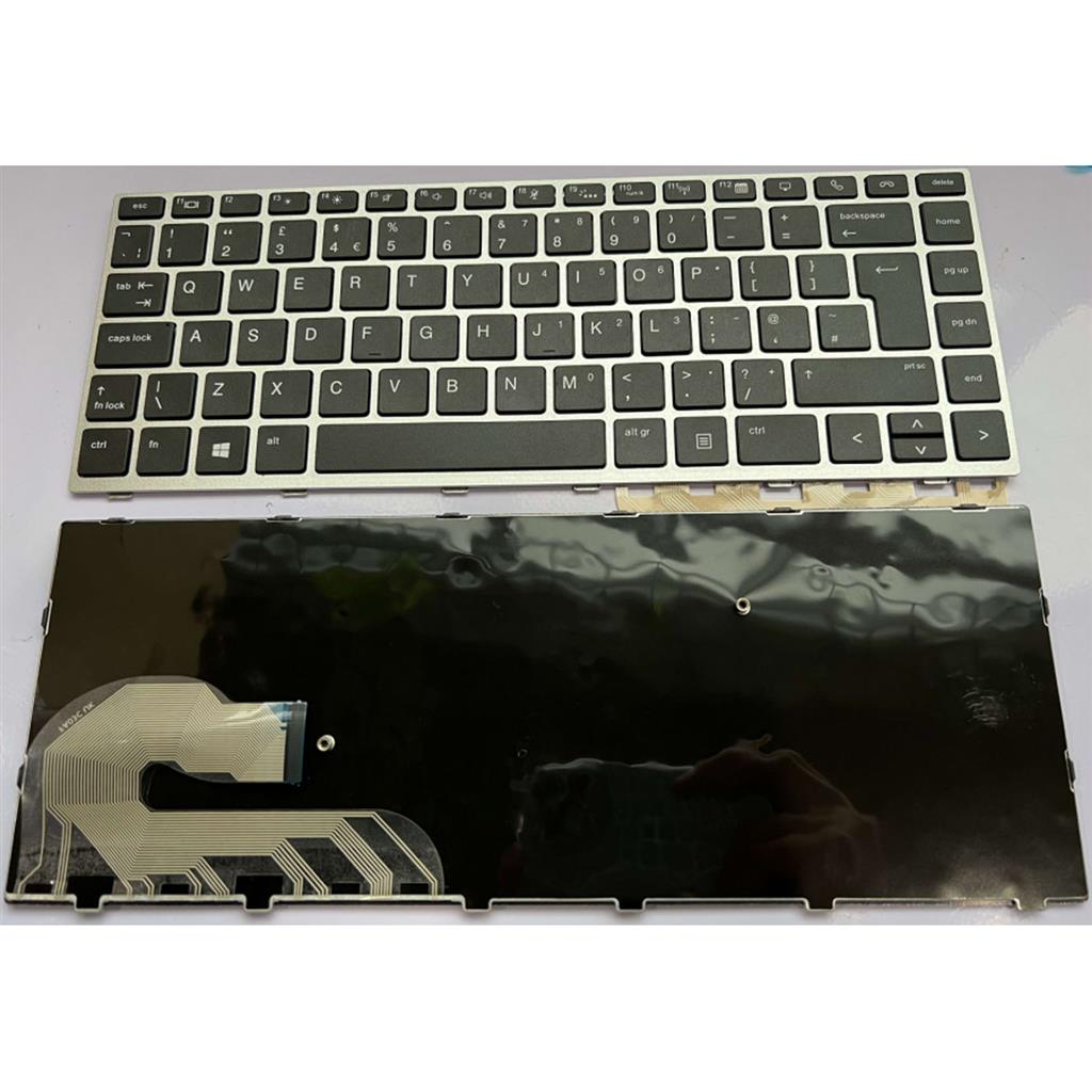 keyboard for HP EliteBook 745 840 G3 G4 with frame big 'Enter' UK OEM