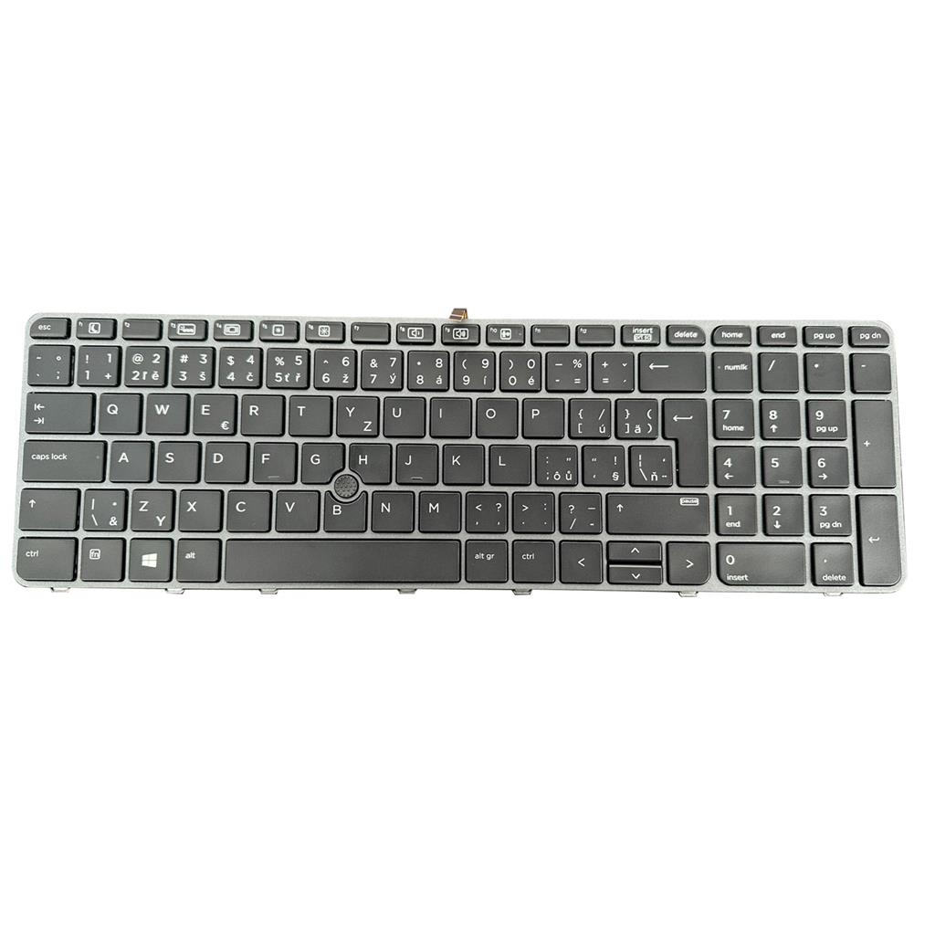 Notebook keyboard for HP EliteBook 850 G3 G4 with pointer backlit Czech Assemble