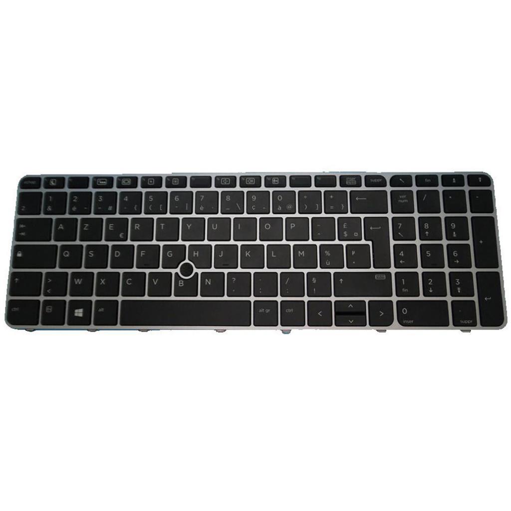 Notebook keyboard for HP EliteBook 850 G3 G4  with pointer frame backlit AZERTY