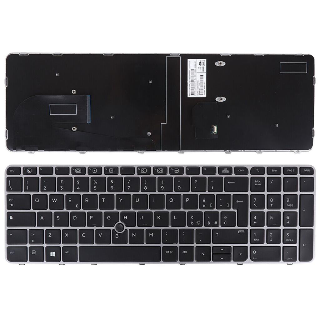 Notebook keyboard for HP EliteBook 850 G3 G4 with pointer Italian Assemble