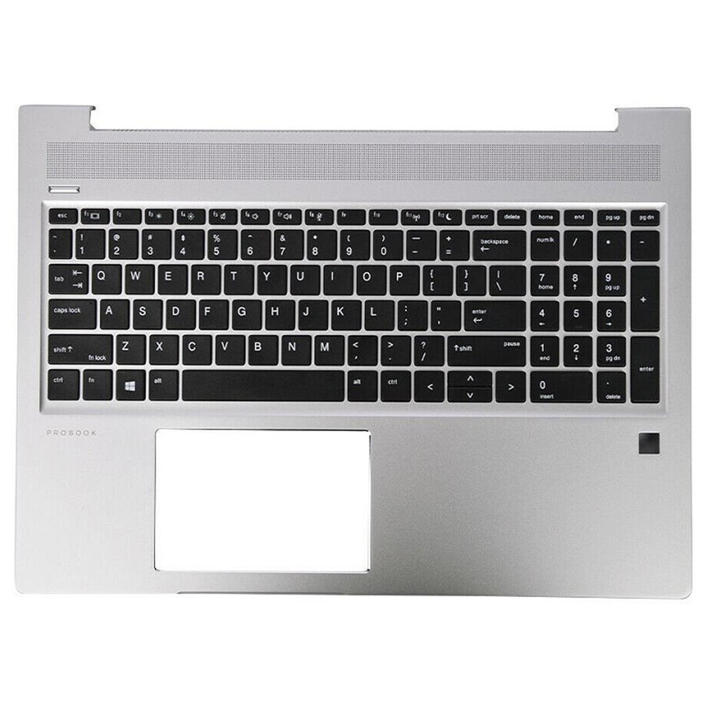 Notebook keyboard for HP Probook 450 G6 455 G6 with silver topcase