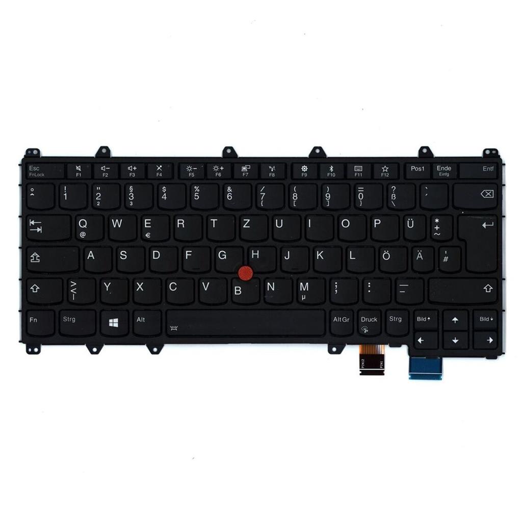Notebook keyboard for Lenovo Thinkpad X380 German with black frame