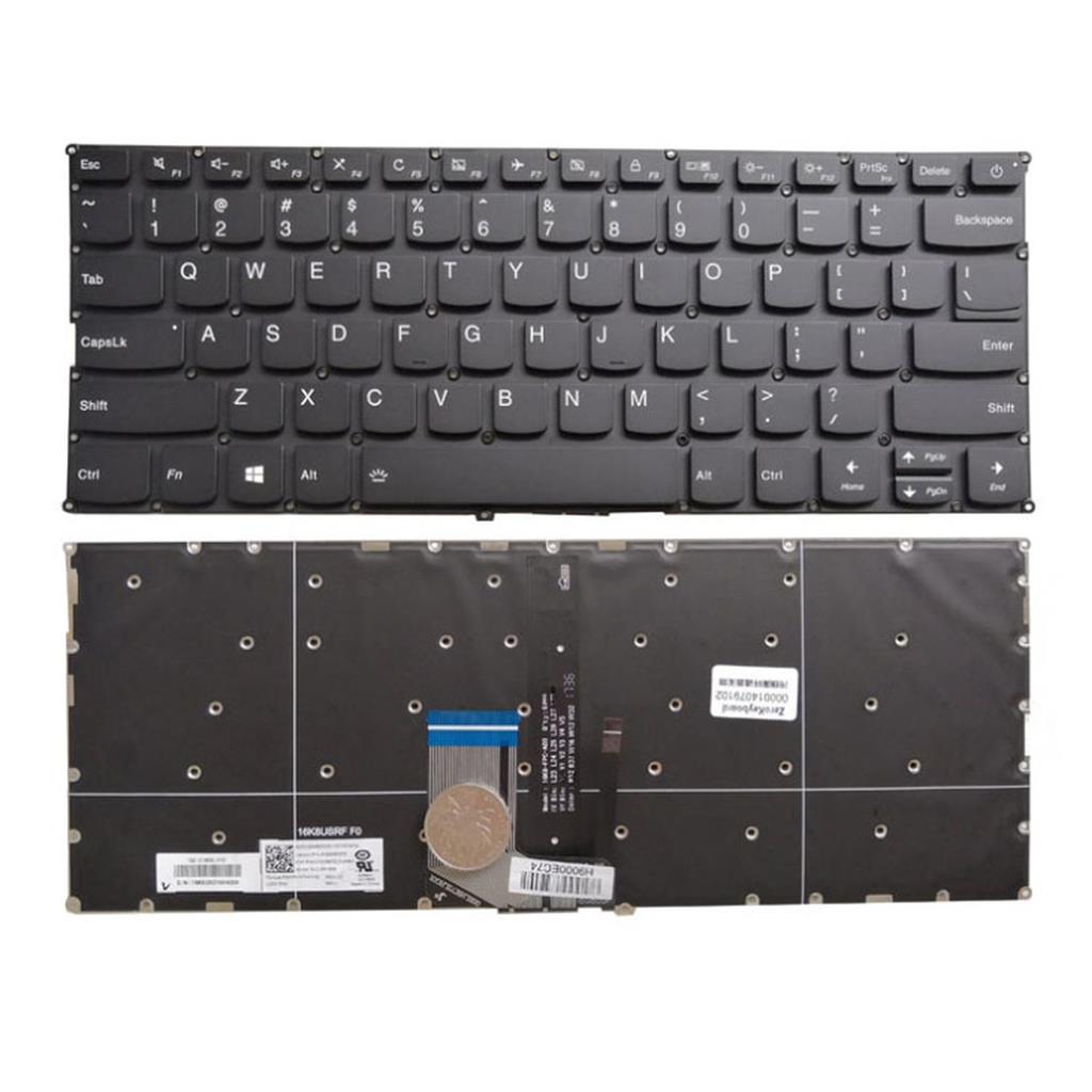 Notebook keyboard for  Lenovo Ideapad 720S-13 with backlit