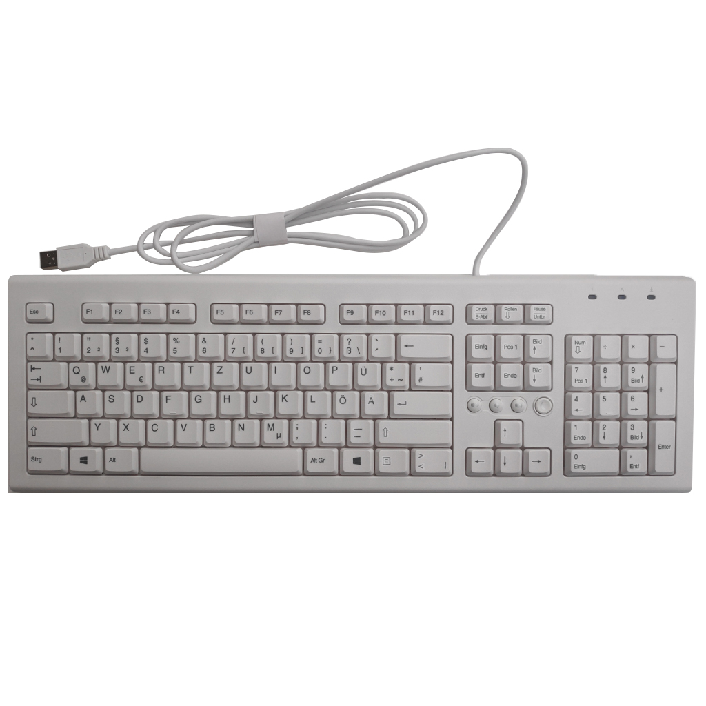 HP Keyboard Qwertz / USB / Bulk / White