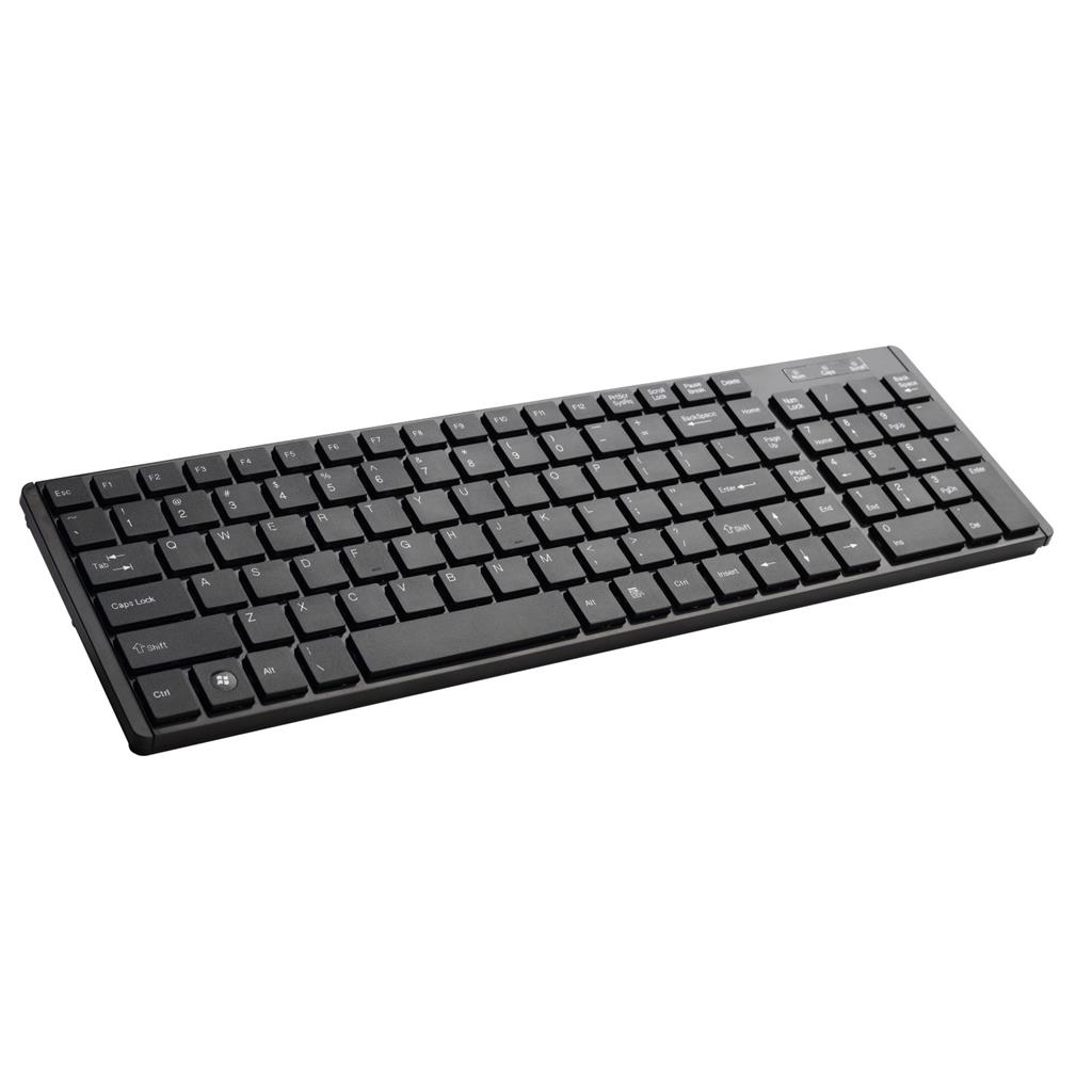 USB Wired Keyboard, 'Chocolate' UV keys US-Layout, Black, K-5106