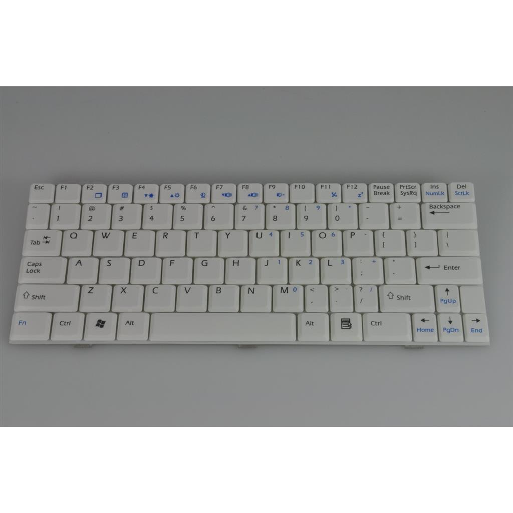 Notebook keyboard for  MSI U100 MS-N011 white