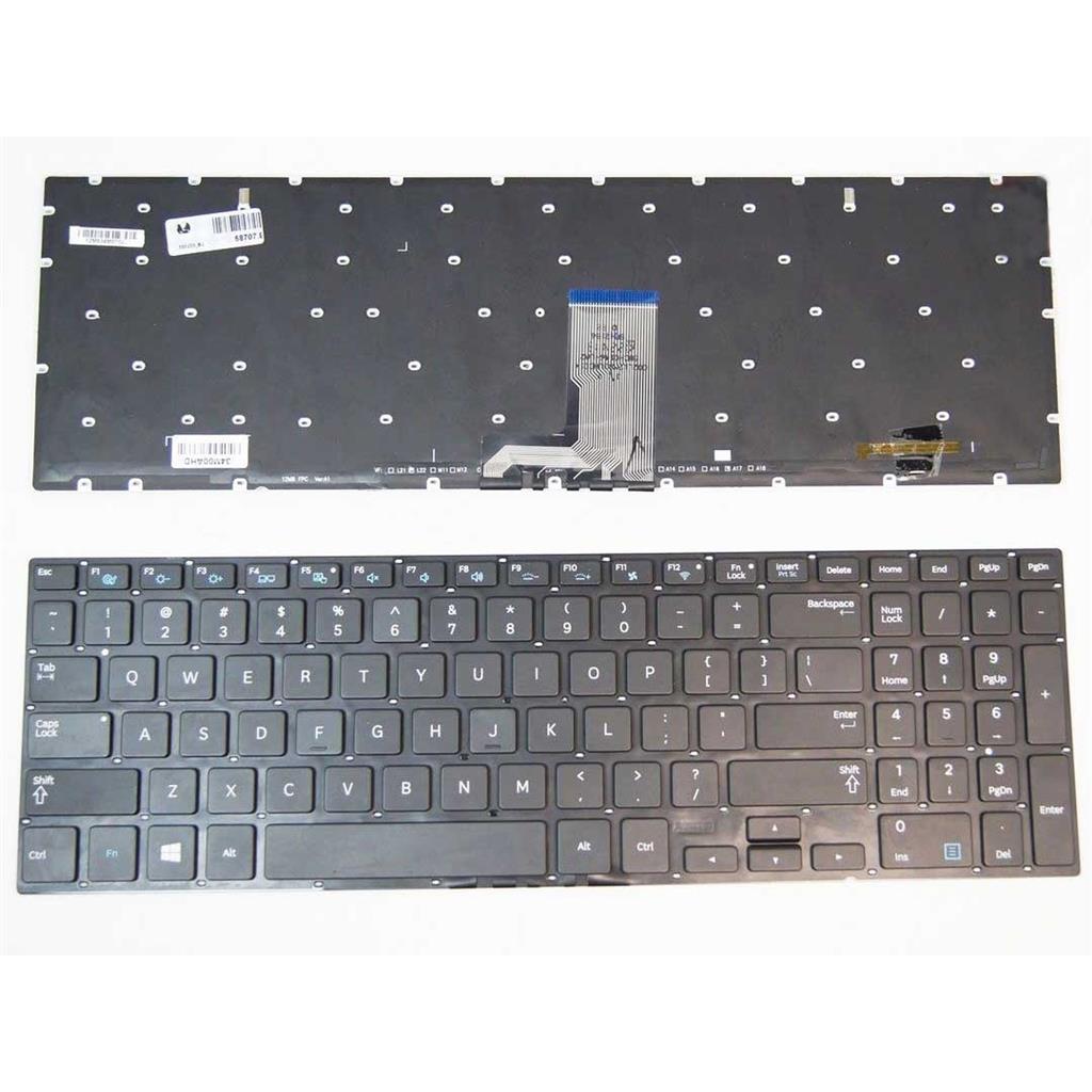 Notebook keyboard for Samsung  770Z5E 780Z5E NP880Z5E black backlit,without frame