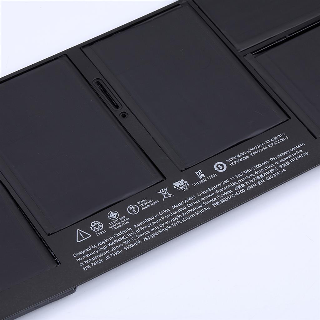 Notebook battery A1495 A1406 for Apple MacBook Air 11"A1370 2011, A1465 2012-2015 7.6V 39Wh