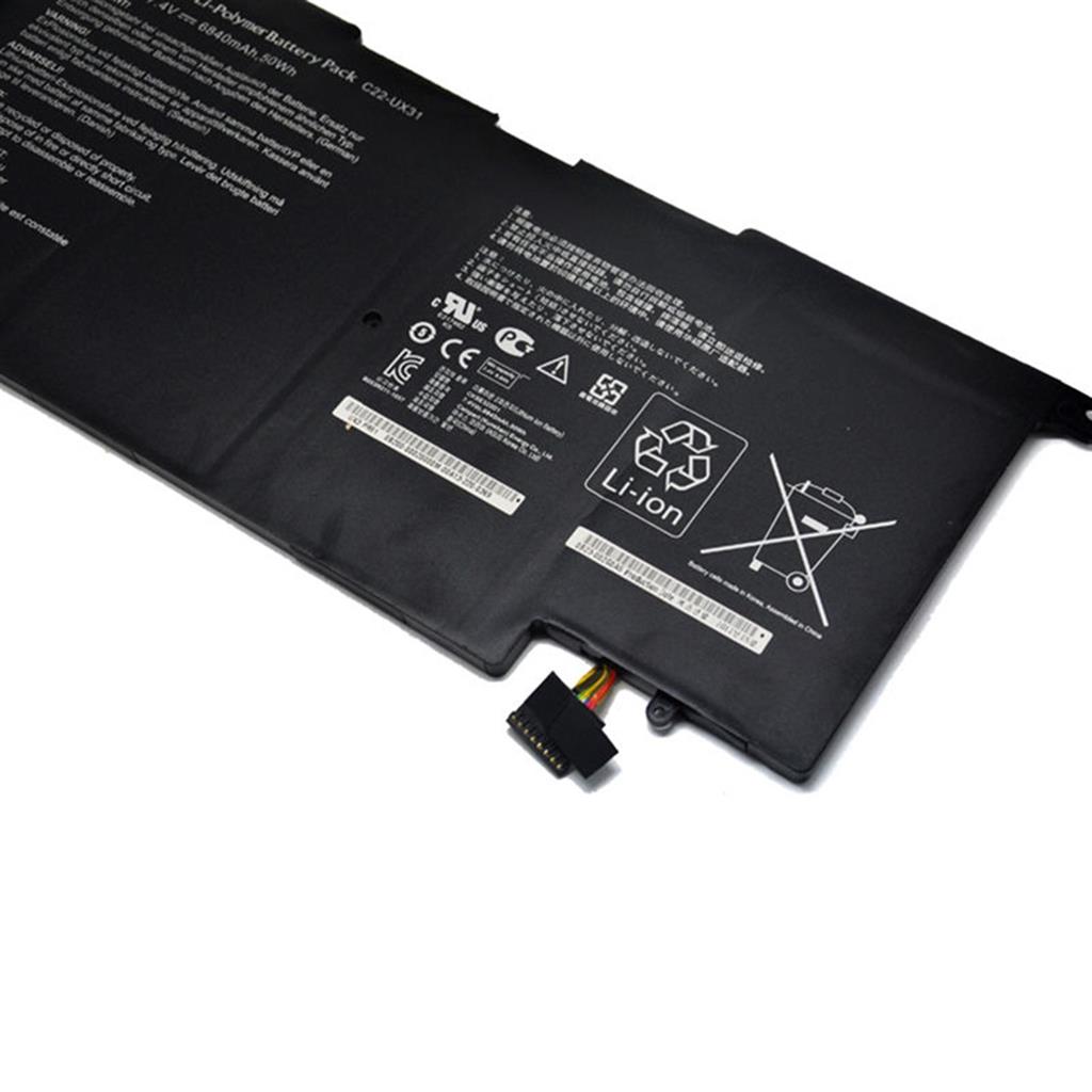 Notebook battery for ASUS ZenBook UX31 Series  7.2V /7.4V 6600mAh