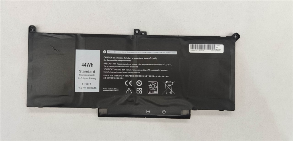 Notebook battery for Dell Latitude 7280 7290 7380 7390 7480 7490 Series F3YGT 7.6V 44Wh 5800mAh