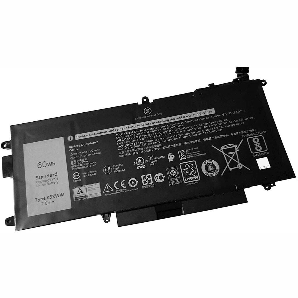 Notebook battery for Dell Latitude 5289 7389 7390 2-in-1 K5XWW 7.6V 60Wh