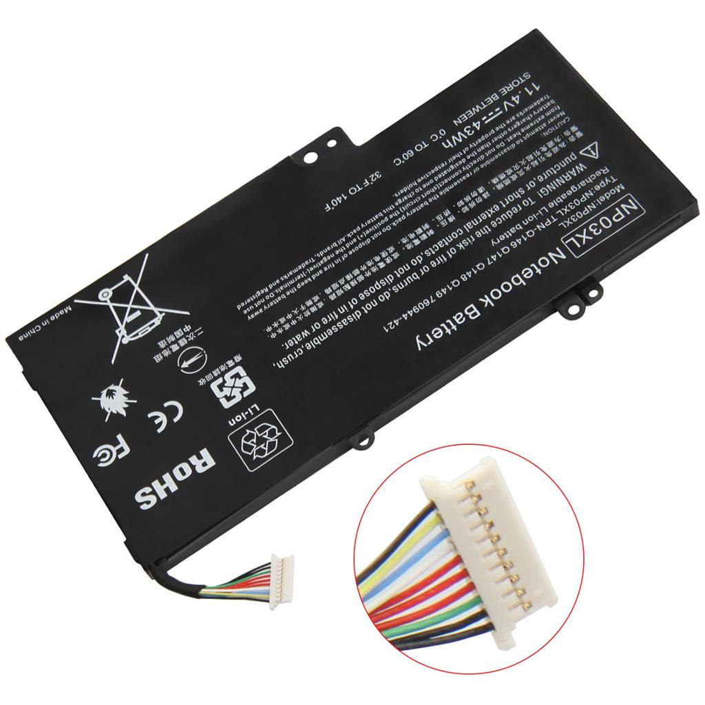 Notebook battery for HP Pavilion X360 13-a Series 11.4V 3750mAh