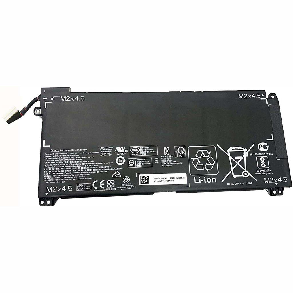 Notebook battery for HP Omen 15-dh PG06XL 11.55V 69Wh