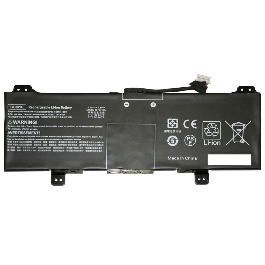 Notebook battery for HP Chromebook 14B-CA 14-DB 7.7V 47.3Wh GB02XL