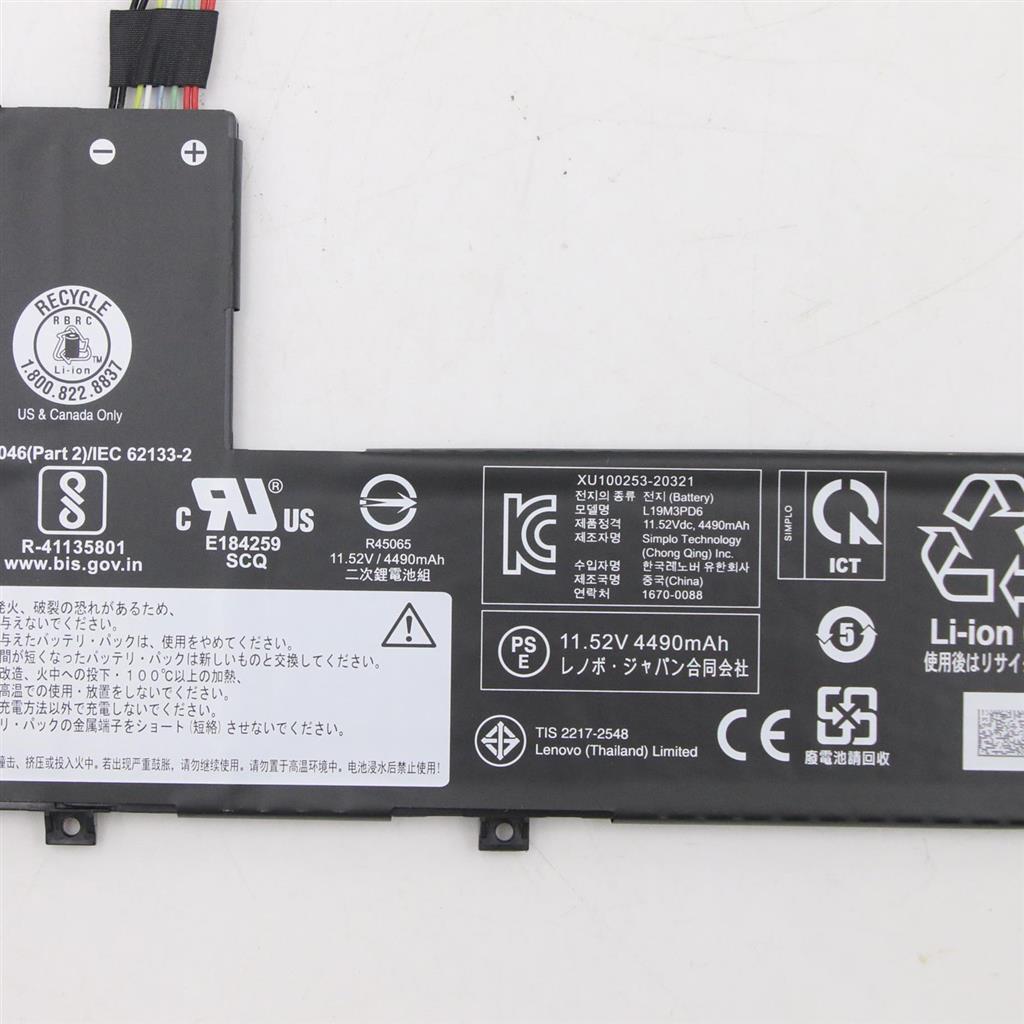 Notebook battery for Lenovo IdeaPad Flex 5-15IIL05 5-14IIL05 5-14ARE05 L19L3PD6 11.52V 52.5Wh