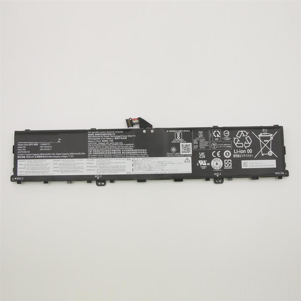 Notebook Battery for Lenovo ThinkPad P1 Gen 4 P1 Gen 5 5M11E25313 15.52V 90Wh