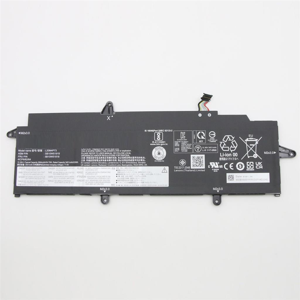 Notebook Battery for Lenovo ThinkPad X13 Gen 2 L20M4P73 15.36V 54.7Wh 4Cell