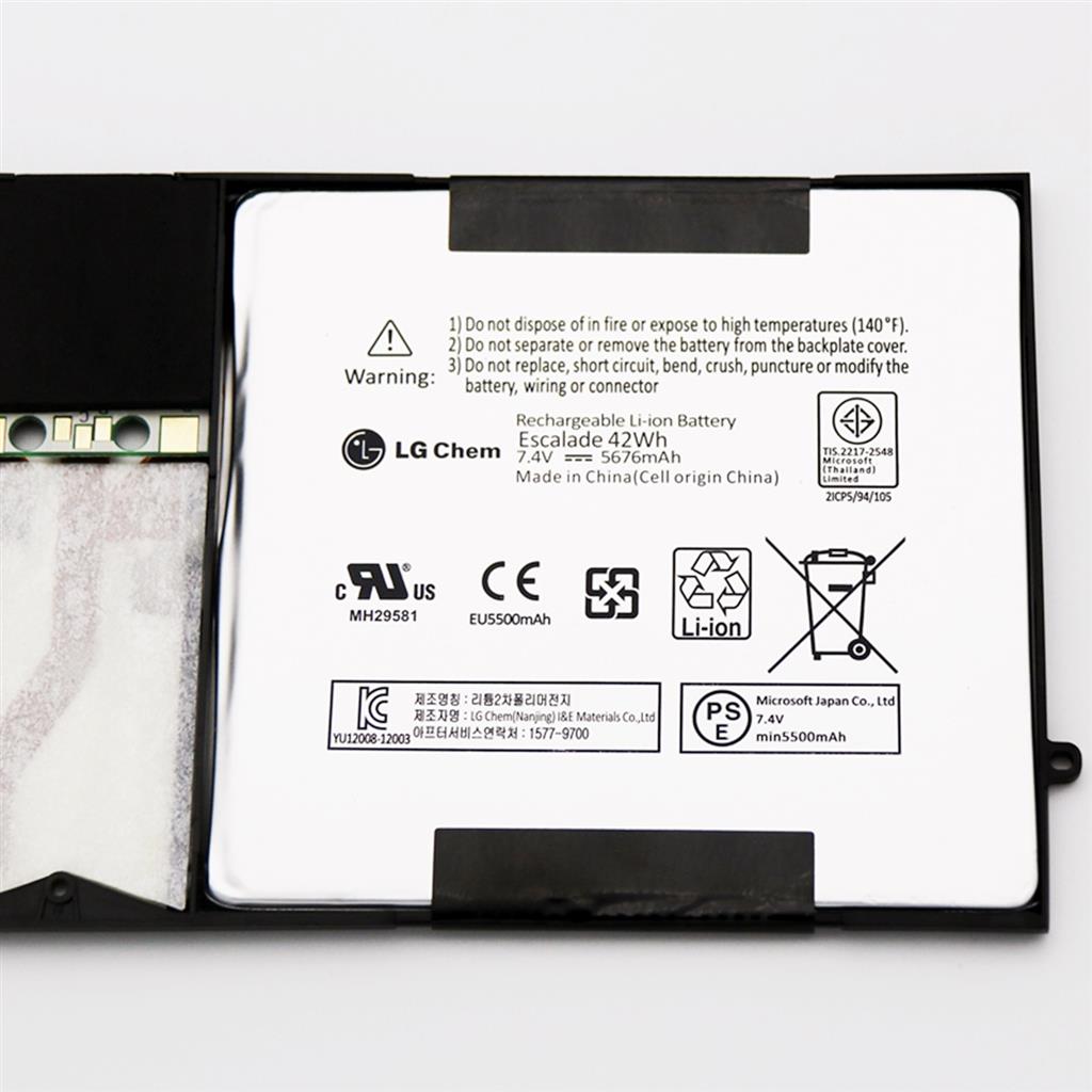Notebook Battery for Microsoft Surface Pro 1, 2 Series, 7.4V 42Wh