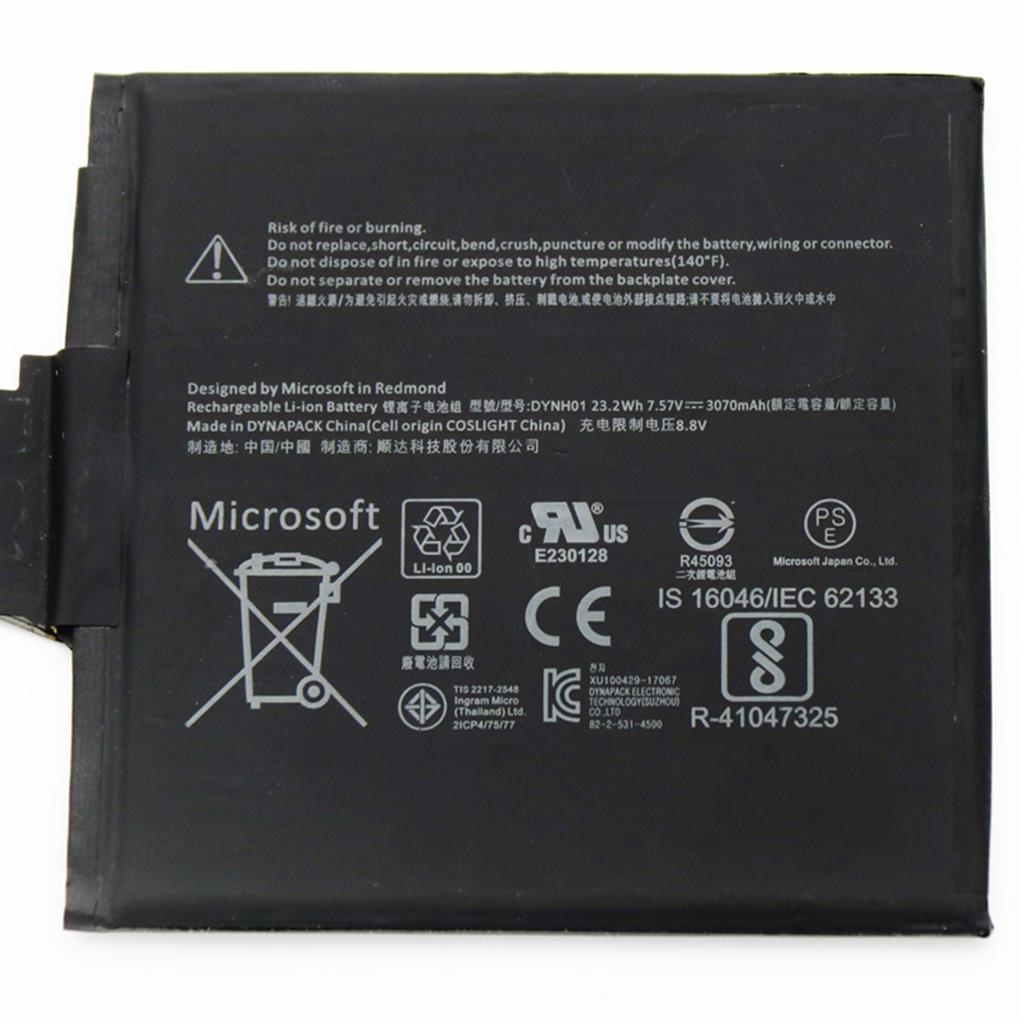 Notebook Battery for Microsoft Surface Book 2 1793, 15", 7.57V 23.2Wh Tablet"
