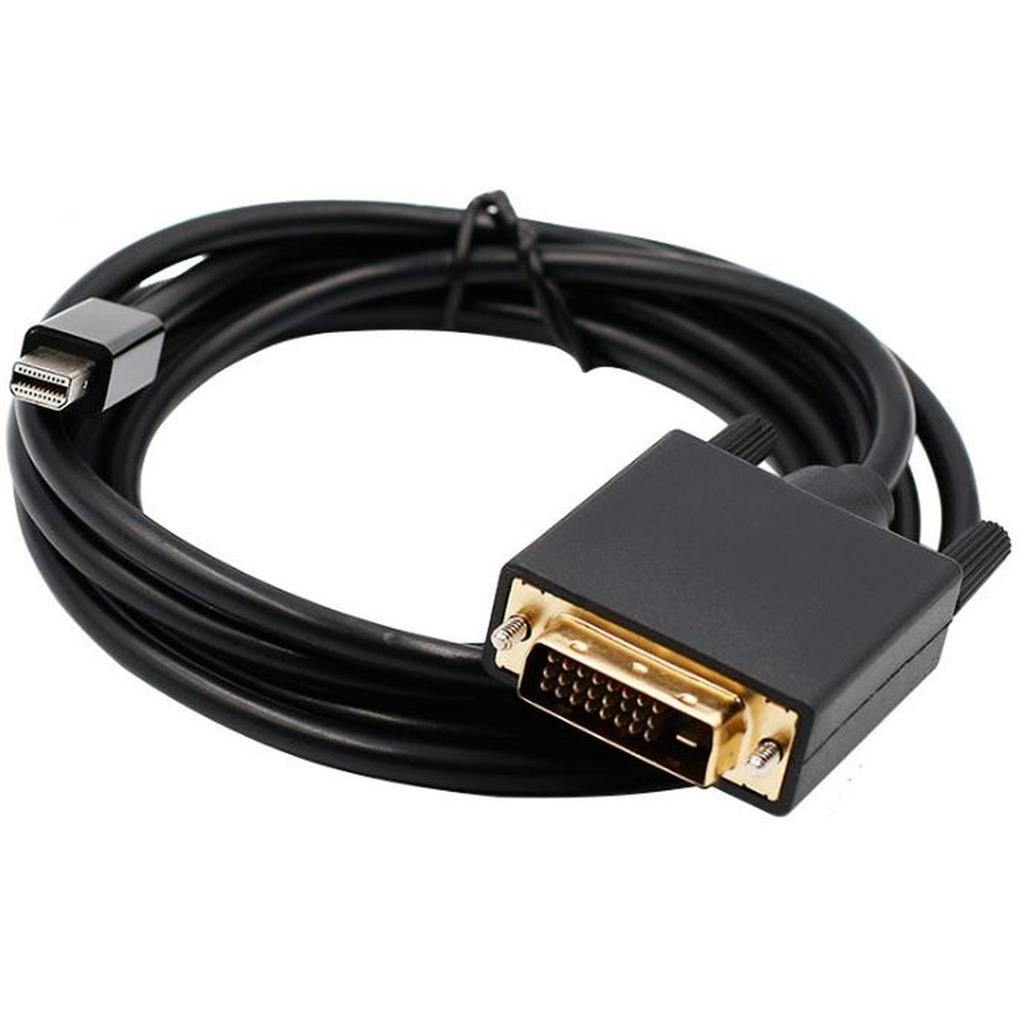 Mini DisplayPort Male to DVI Male,1.8 meters, Black