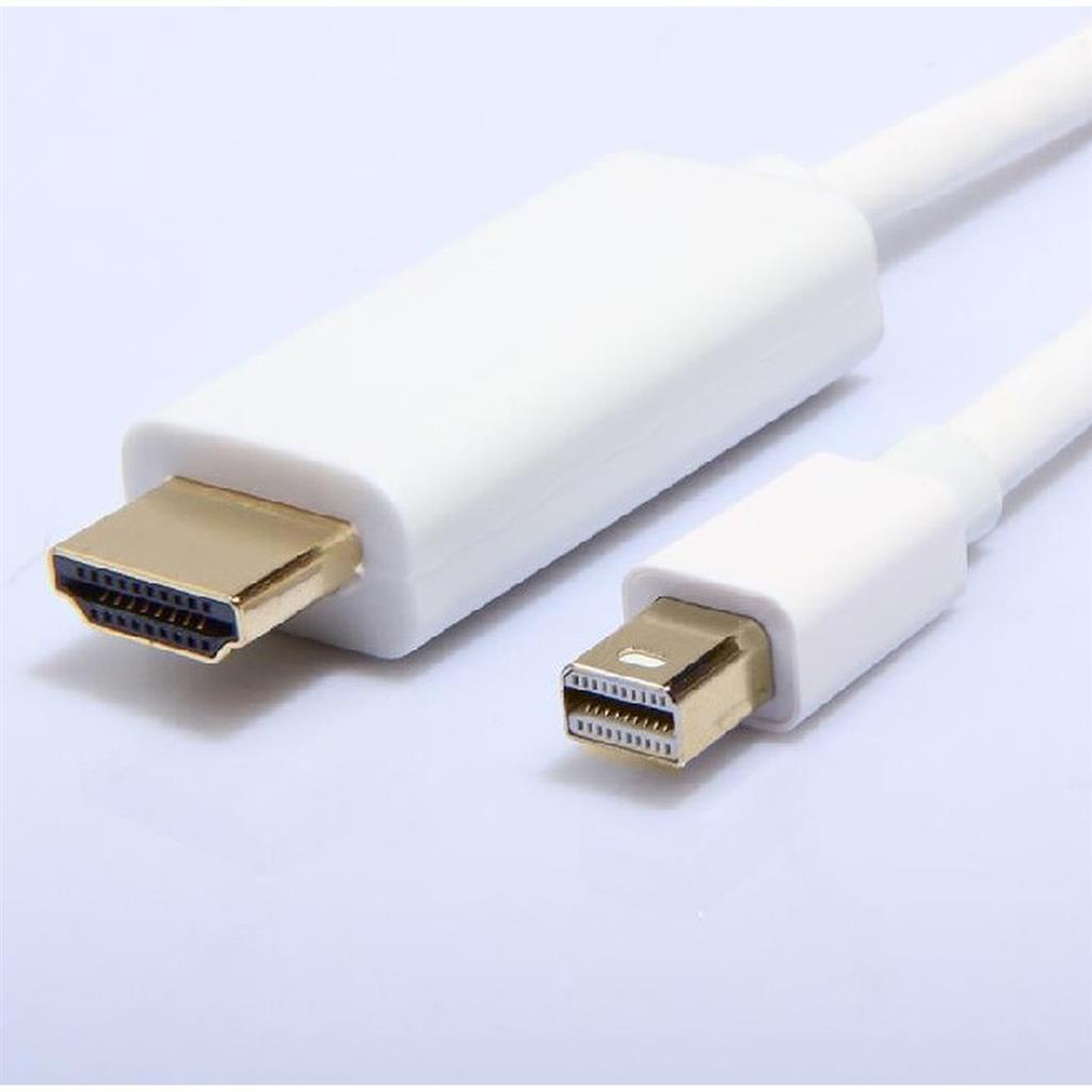 Mini DisplayPort Male to HDMI Male,Gilded,1.8 meters