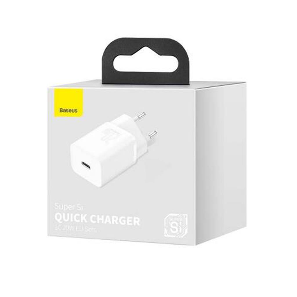 Baseus Super Si Quick Charger USB-C 20W White