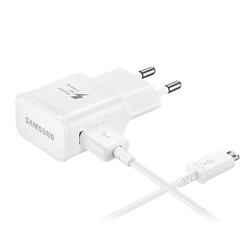 Original Fast Charger Samsung EP-TA20EWE + Fast Charger USB Data Cable EP-DG925UWE 120cm  White