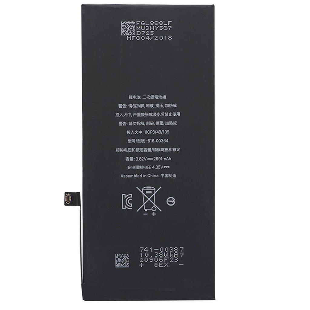 Replacement Battery for Apple iPhone 8 Plus Li-Polymer 3.81V 2691 mAh compatible with 616-00364