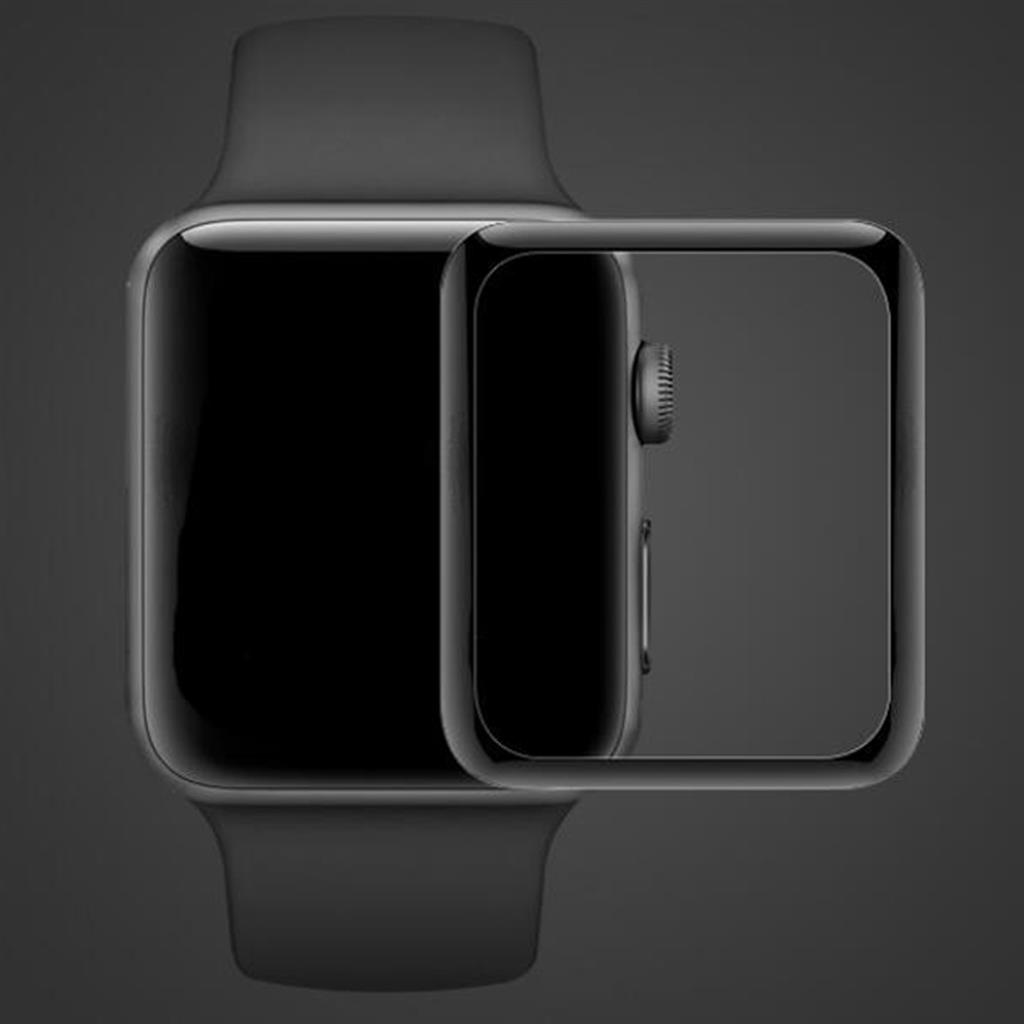 Apple Watch Series 6 SE 5 en 4 Tempered Glass Full Body Screen Protector Glas 40mm Zwart