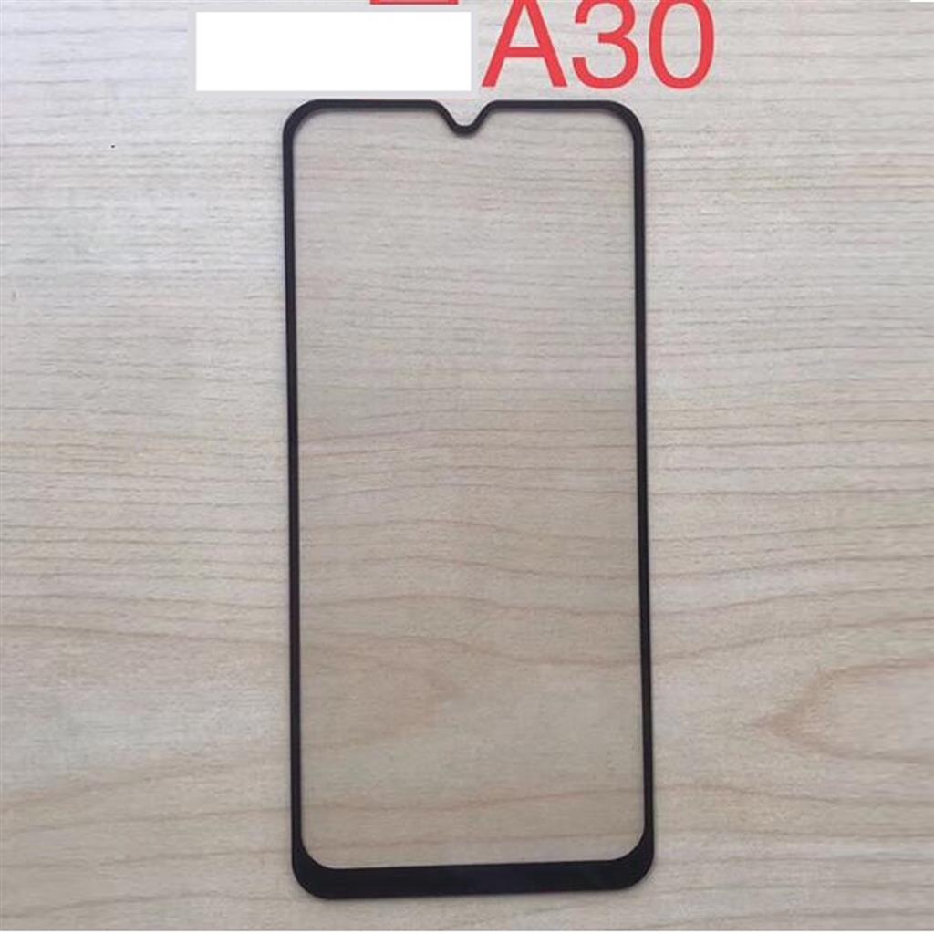 9H Transparent Tempered Glass For Samsung Galaxy A30 A50 2.5D Full Screen Black