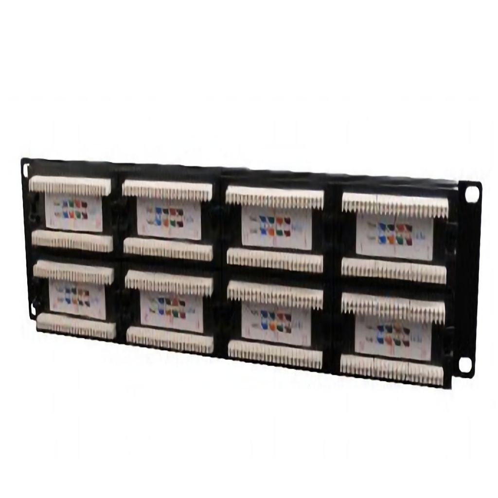 Cat.5E 48 port patch panel with rear cable management