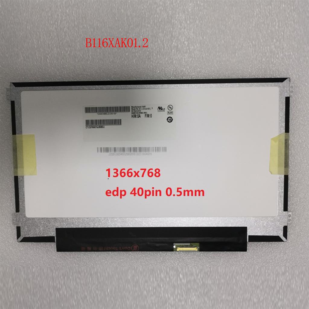 11.6" LED On-Cell Touch I²C WXGA IPS EDP 40 PIN Matte Scherm B116XAK01.2 For HP ChromeBook 11 G8