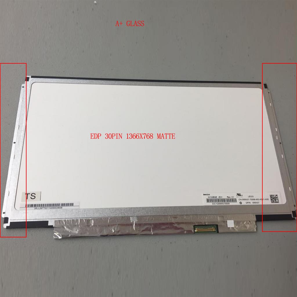 A+Klasse 13.3" LED WXGA HD Notebook 1366x 768 Matte EDP 30 Pin TFT Scherm