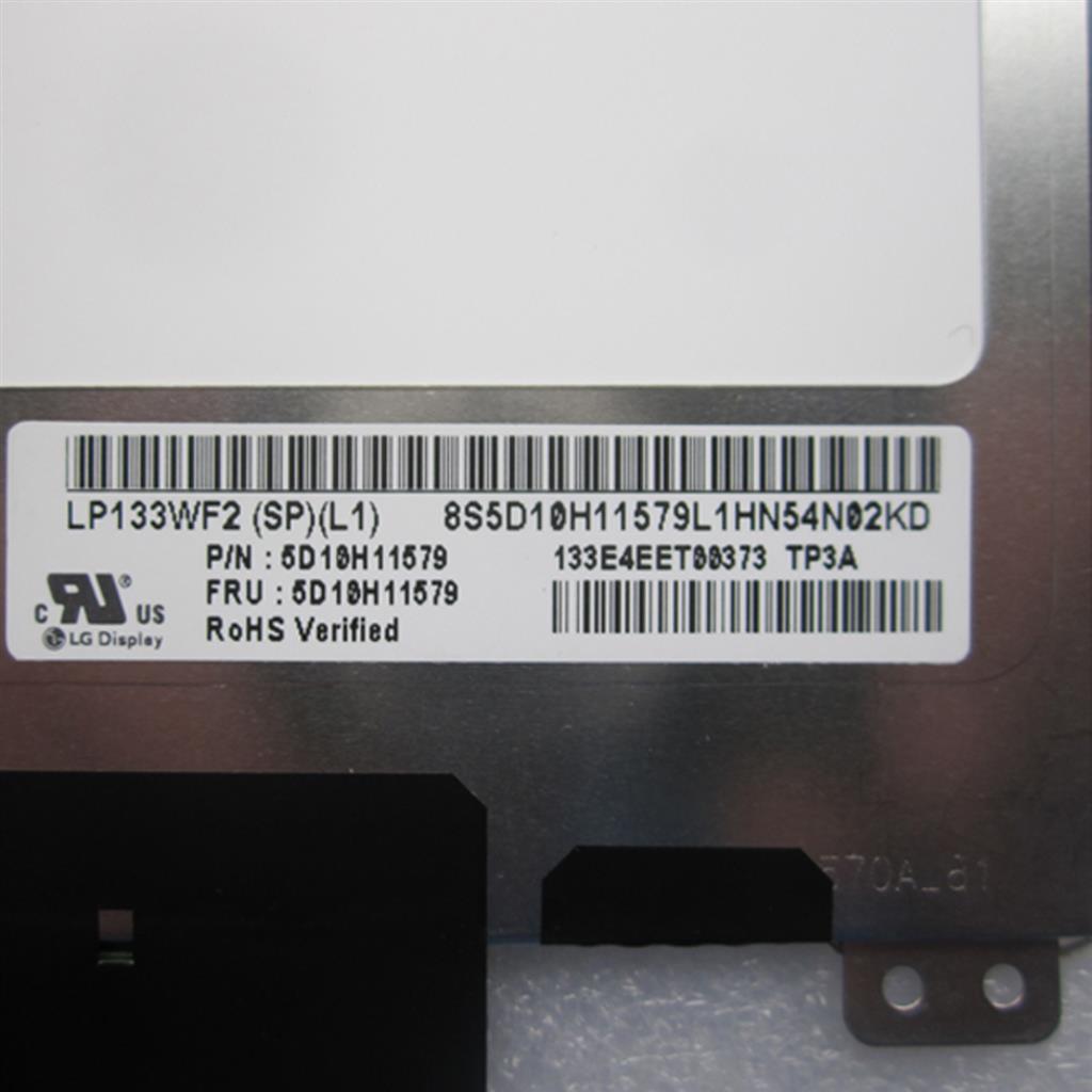 13.3" LED IPS WUXGA FHD 1920 x 1080 Matte TFT panel 30PIN EDP up+down screw holes Bottom Right