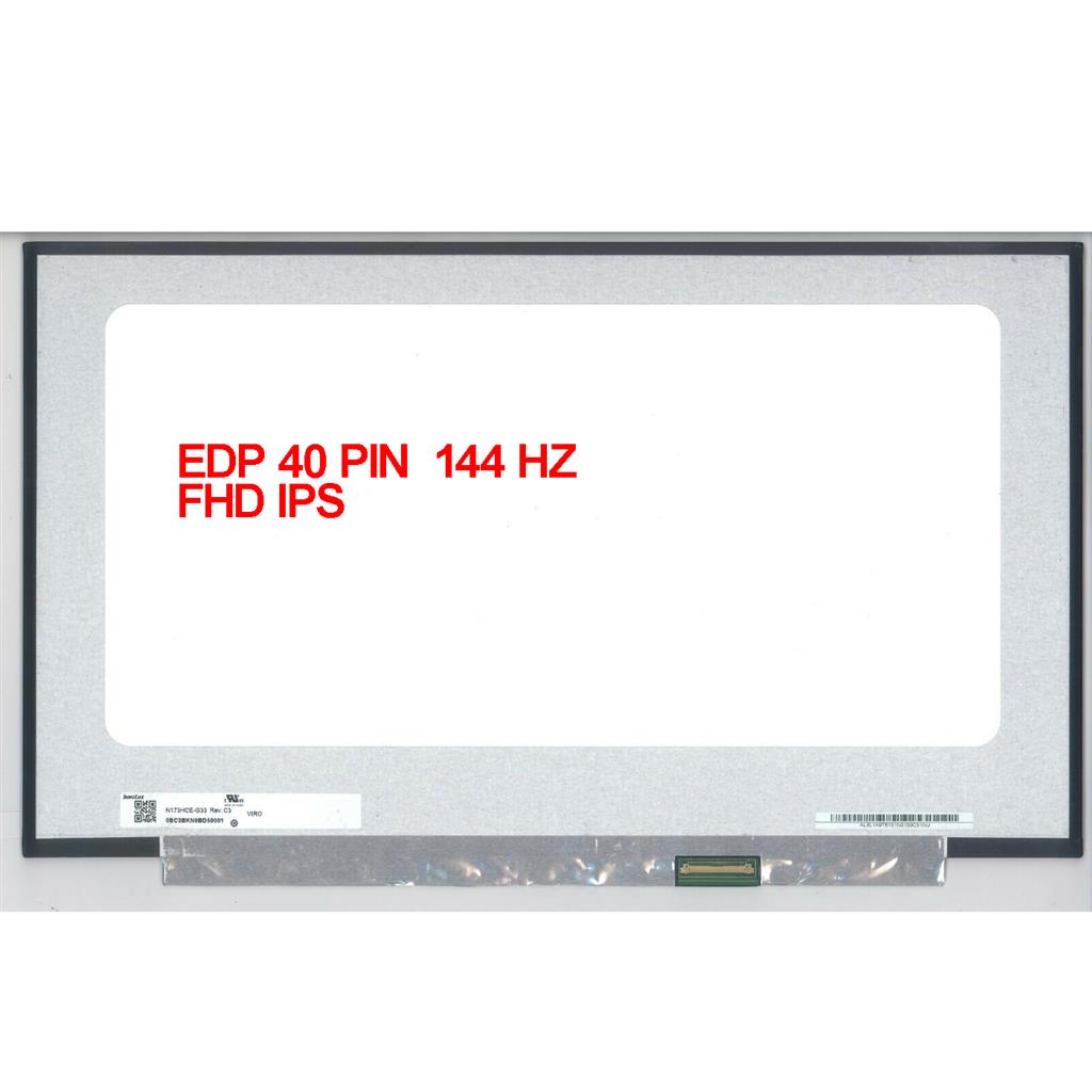 17.3" FHD IPS LED Matte 144HZ EDP 40 Pin Panel N173HCE-G33