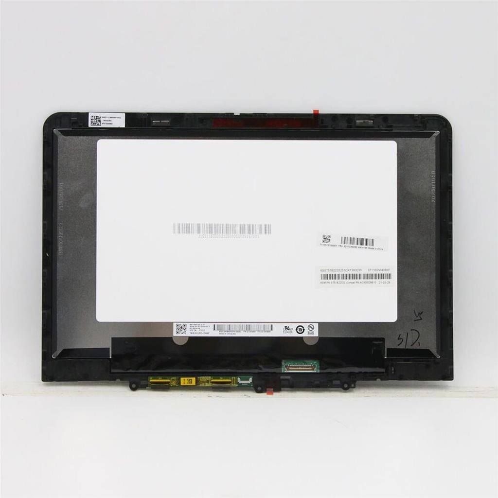 11.6" WXGA IPS LCD Digitizer Assembly With Frame Digitizer Board for Lenovo 300e Gen 3 5D11C95890