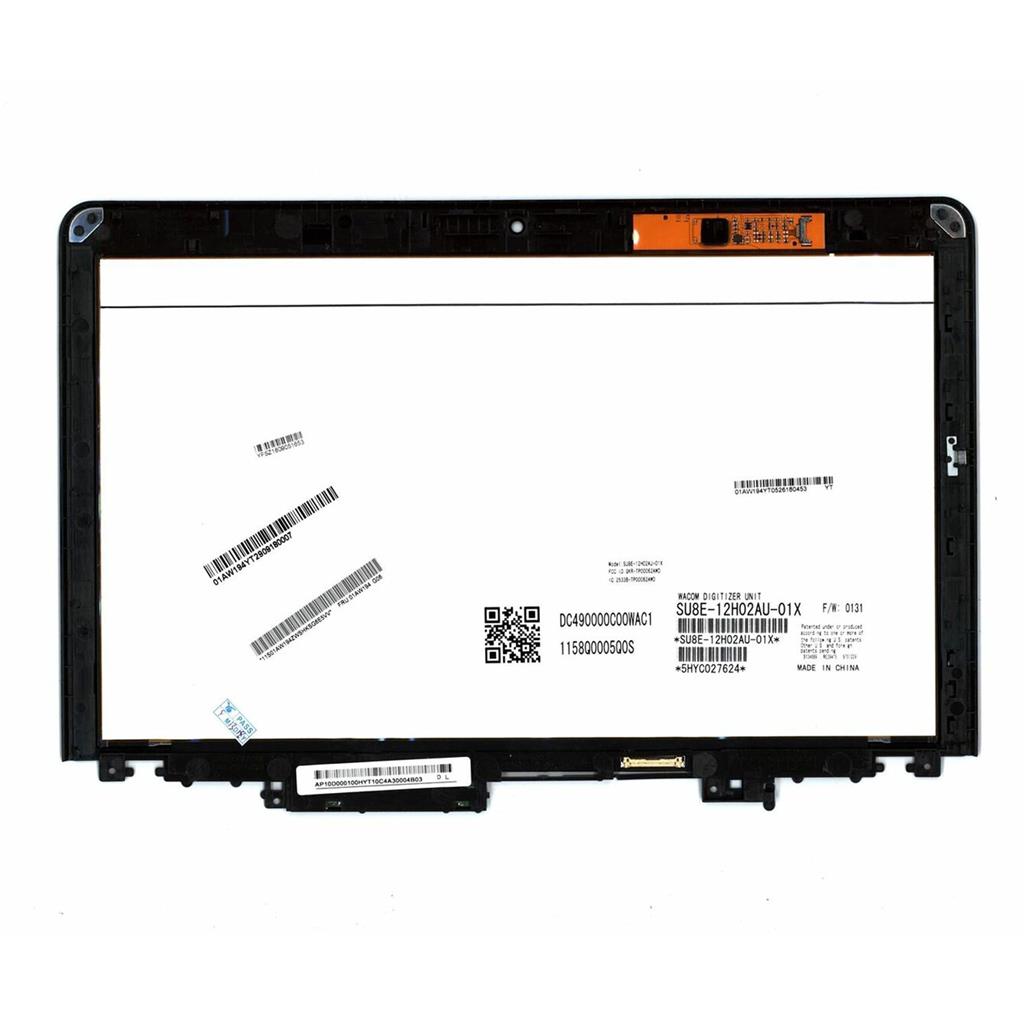 "12.5"" FHD LCD+ Digitizer Assembly With Frame Digitizer Board for Lenovo ThinkPad S1 12 Yoga 01AW194"""